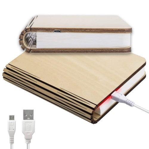 USB Rechargeable LED Foldable Wooden Book Lamp 5-Colour with Bluetooth, Remote Control - Toytexx USB Rechargeable LED Foldable Wooden Book Lamp 5-Colour with Bluetooth, Remote Control - Toytexx